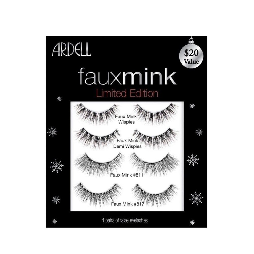Ardell Faux Mink Wispies Limited Edition False Eyelashes Multipack Pack Of 4